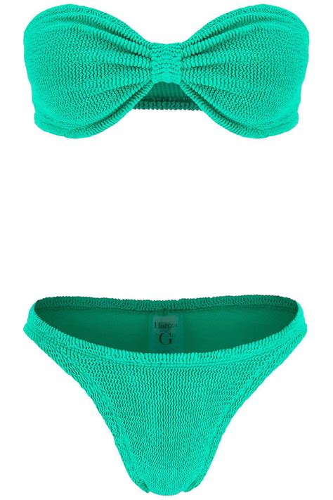 Hunza G Jean Bikini Set Green Editorialist