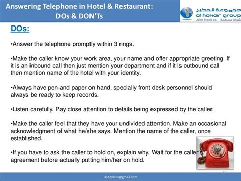 Professional Telephone Etiquette