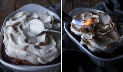 Purple Sweet Potato Casserole With Toasted Marshmallow Meringue Wife Mama Foodie