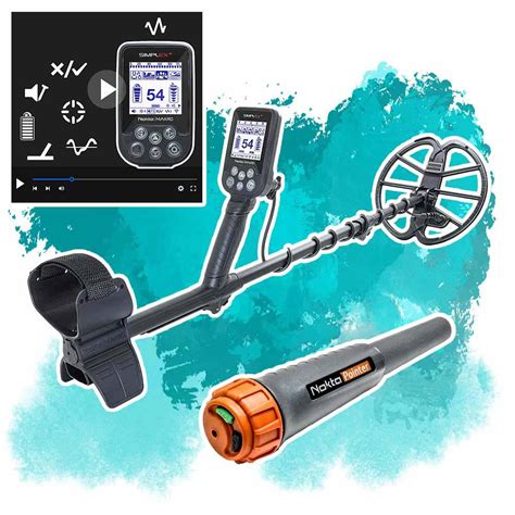 Metalldetektor Nokta Simplex+ inkl. Nokta Pointer mit Tutorial