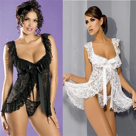 Sl Hot Selling Free Shipping Sexy Lingerie Special Offer Lady Lace Black White Sexy