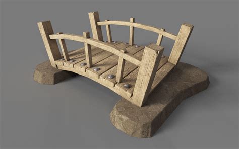 D Model D Model Stylized Bridge Vr Ar Low Poly Cgtrader