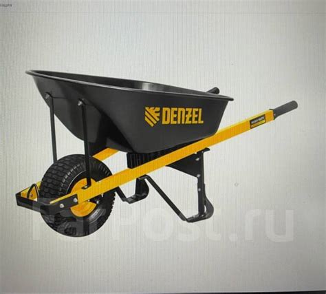 Тачка строительная, усиленная, объем 140 л, 230 кг, колесо 15х6.00-6 ...