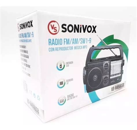 Radio Parlante Portatil Inalambrico Sonivox 11 Bandas Usb Cuotas Sin