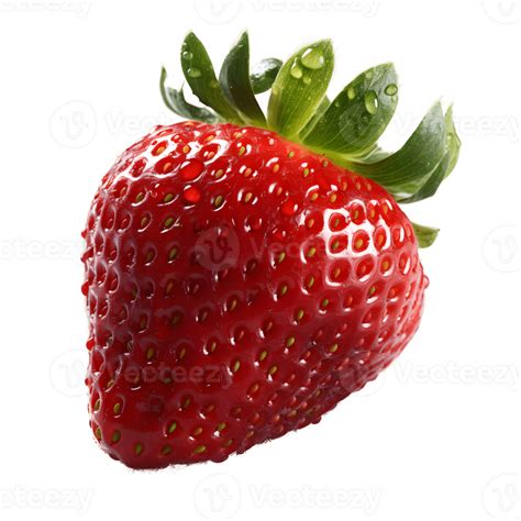 Strawberry Fruit Isolated On Transparent Background Fresh Strawberries