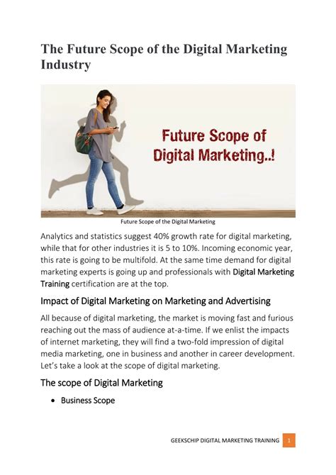 Ppt What Is The Future Scope Of The Digital Marketing Industry