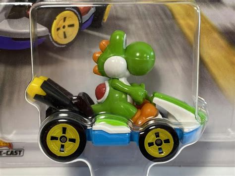 Hot Wheels Mario Kart Yoshi Standard Kart Hot Wheels Rackhams