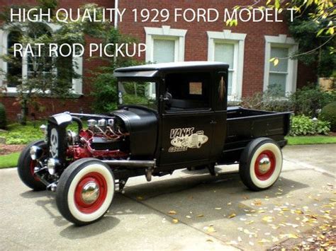 Sell Used FINELY EXECUTED 1929 FORD MODEL T RAT ROD HOT ROD PICKUP FROM HI END COLLECTION In