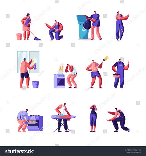 4,160 Man Cleaning House Cartoon Images, Stock Photos & Vectors ...