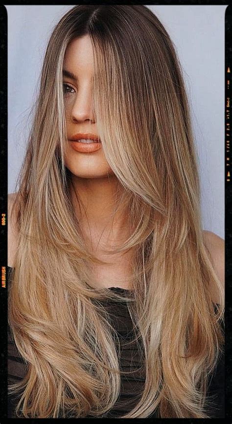 Blonde Long Curtain Bangs Long Layered Hairstyle Artofit