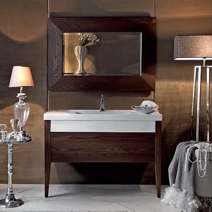 Купить консоль с раковиной Kerasan Bentley 120 см темный ясень в Москве ...