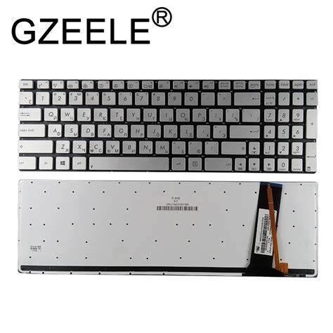 Teclado Retroiluminado Gzeele R Stico Ru Teclado Para Asus N N V