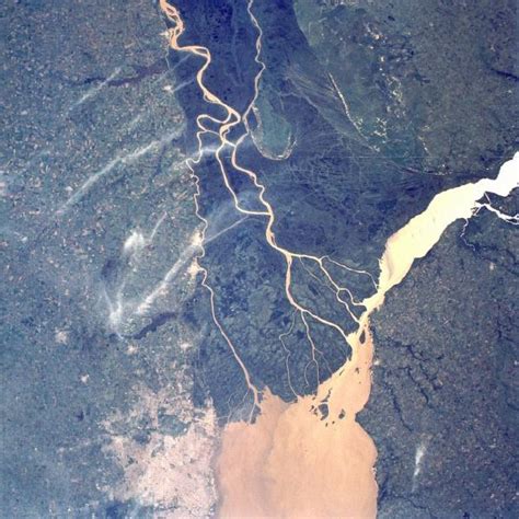 Satellite Image Of The Paraná River Delta Ex