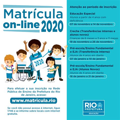 Matrícula na rede municipal de ensino transferência entre unidades