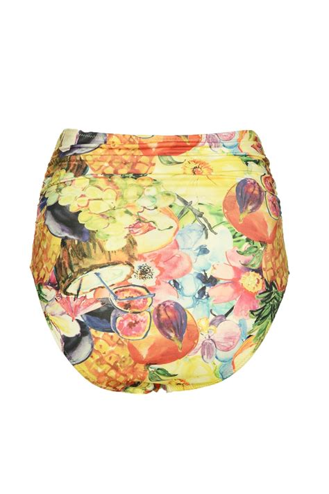 Trendyol Fruit Patterned High Waist Bikini Six TBE Grandado
