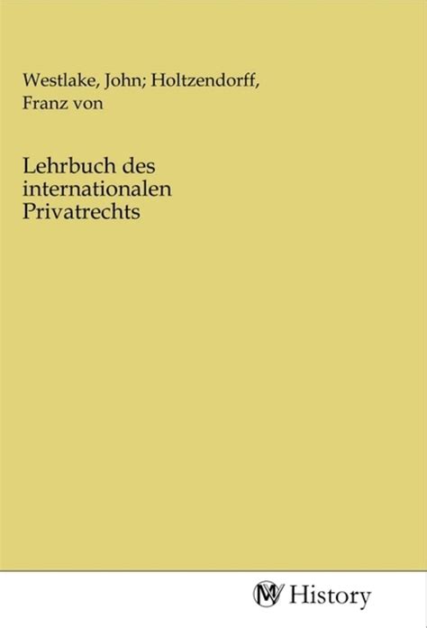 'Lehrbuch des internationalen Privatrechts' von '' - Buch - '978-3 ...