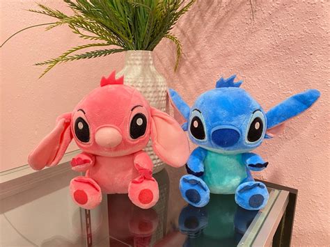 Stitch And Angel Plush Etsy