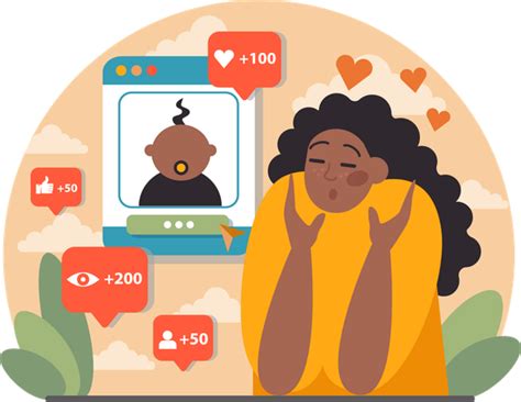 Best Girl Keeps Her Photo On Social Media Illustration Download In Png