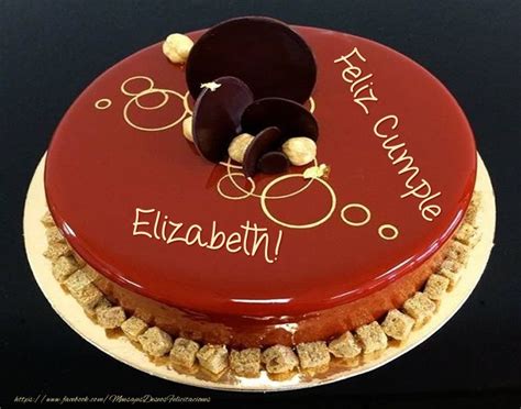 Feliz Cumple Elizabeth Tarta Tartas Felicitaciones De