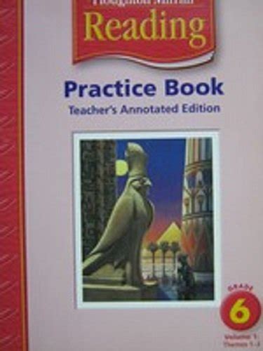 Houghton Mifflin Reading Practice Book Teachers Edition Grade 6