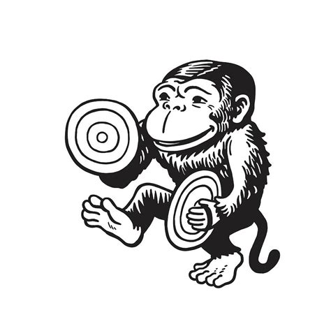 Monkey Clanging Cymbals Drawing By Csa Images Fine Art America