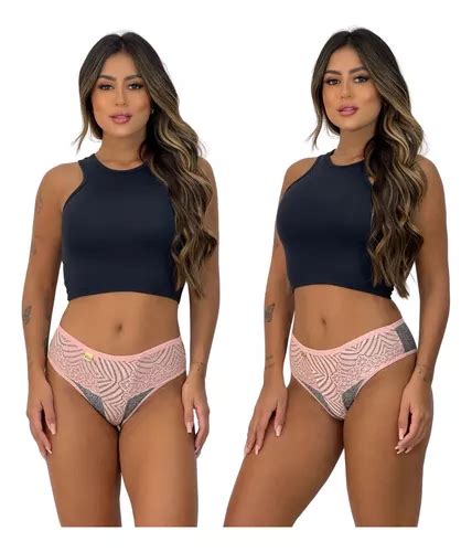 Lingerie Feminina Kit Tanga Básica Moda Íntima Langerie Frete grátis
