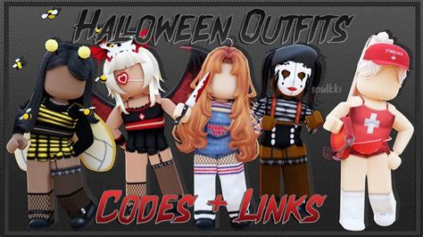 ROBLOX HALLOWEEN OUTFIT CODES LINKS Matching Halloween Costumes