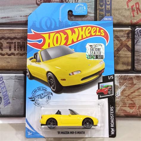 Jual Hot Wheels Jdm Mazda Miata Mx Old New Red Blue Shopee Indonesia