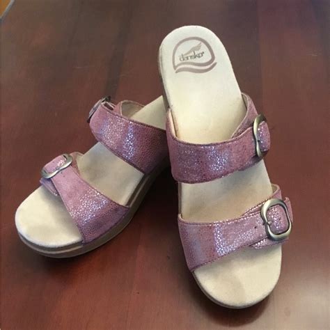 Pretty In Pink Dansko Sophie Sandals Gem