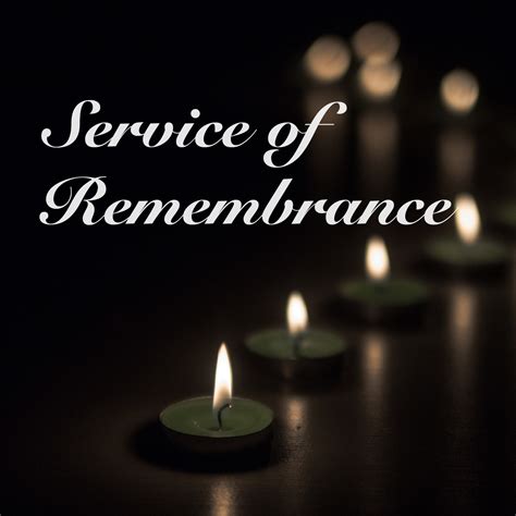 Service of Remembrance - Westminster Presbyterian Church