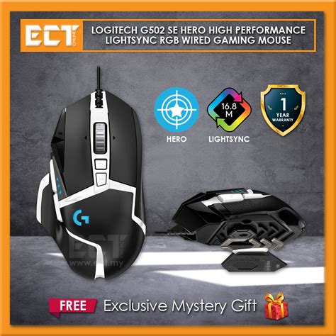 Logitech G502 SE Hero High Performances Lightsync RGB Wired Gaming Mouse