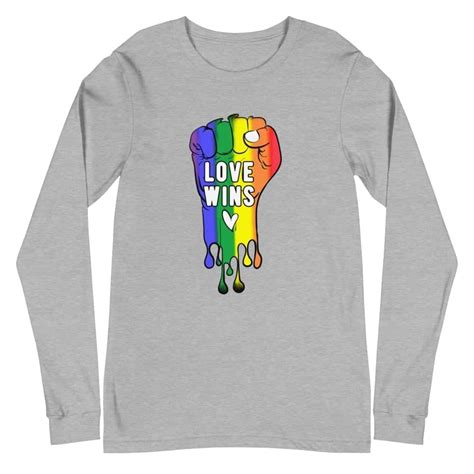 Love Wins Pride Resist Long Sleeve Shirt Best Gay Pride Apparel Shop