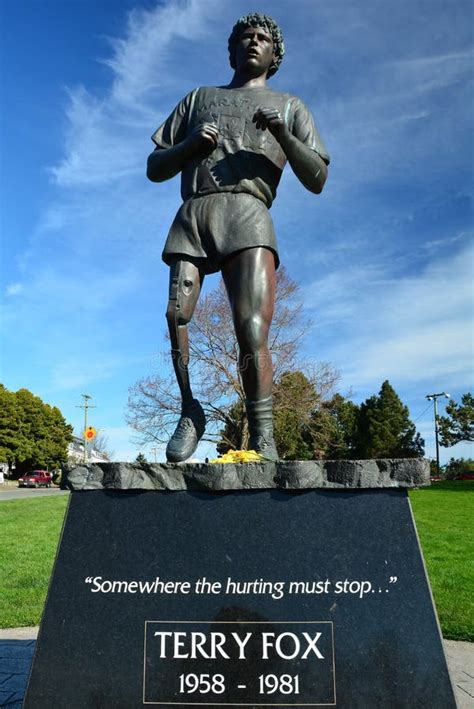 Terry Fox Memorial Victoria Bc Canada Editorial Image Image Of