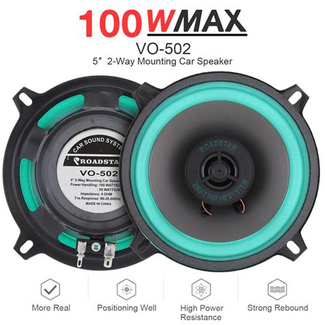 Altavoz Coaxial HiFi Para Puerta De Coche Dispositivo De Audio Est Reo