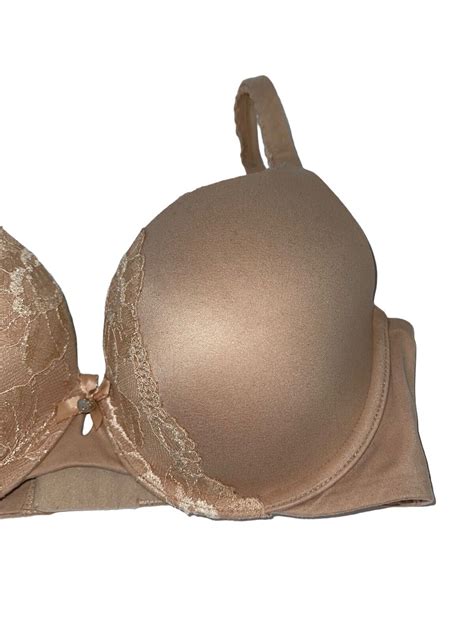 Victorias Secret Body By Victoria Perfect Shape Bra 32DD Beige