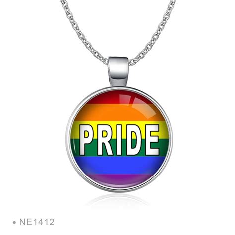 Gay Pride Statement Pendant Necklace Queerks