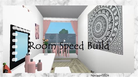 Welcome To Bloxburg Bedroom Speed Build Youtube