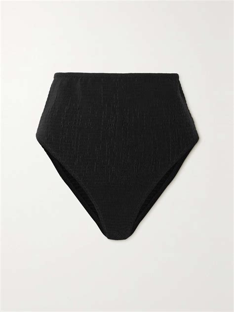 TOTEME Shirred Recycled Bikini Briefs NET A PORTER