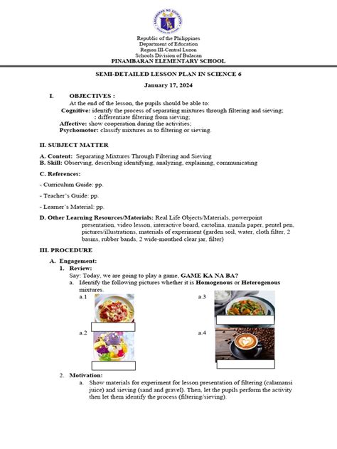 Science 6 - Q1 - Activity 6 - Demo | PDF | Filtration | Mixture