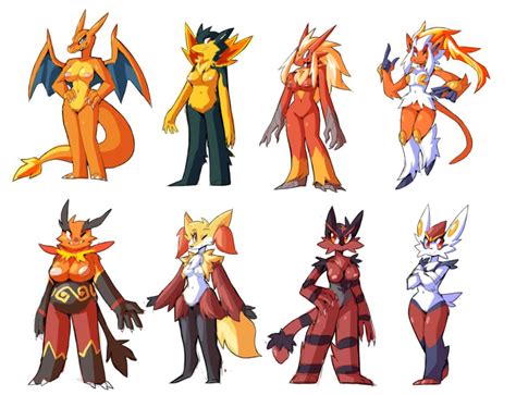 Rule 34 1girls Anthro Anthrofied Blaziken Breasts Charizard Cinderace