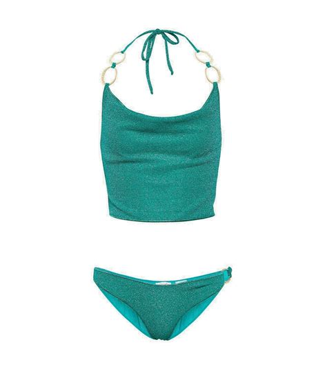 Oséree Lumière O Gem metallic bikini Oseree