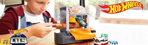 Amazon Hot Wheels City Downtown Pizza Toss Playset Toys Games