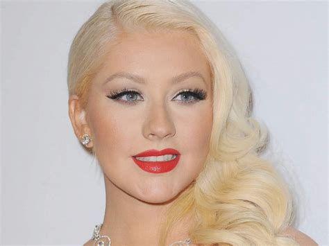 Christina Aguilera Blonde Girl Smile Hair HD Wallpaper Rare Gallery