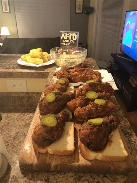 OC I Made Nashville Hot Chicken For My Friends R FoodPorn
