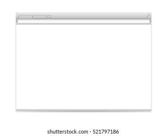 Opened Browser Window Template Past Your Stock Vector Royalty Free