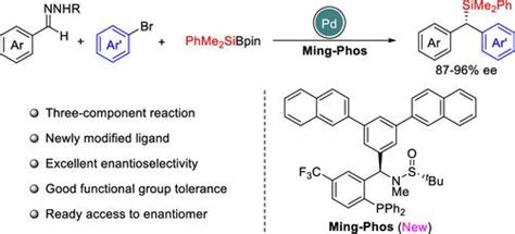 Pdming Phos 催化 N 磺酰腙的不对称三组分芳基甲硅烷基化：偕二芳基次甲基硅烷的对映选择性合成journal Of The