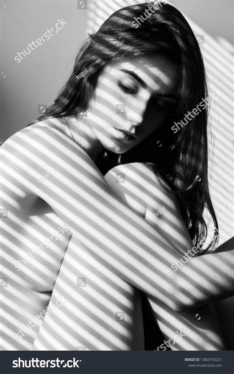 Sad Sensual Nude Girl Sitting Sun Stock Photo 1383759221 Shutterstock