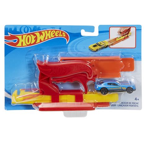 Set De Joaca Hot Wheels Lansator Portabil Si Masinuta Rosu Mattel