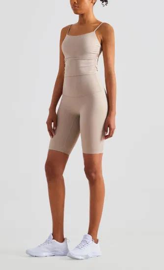 Nude Feeling High Waist Buttock One Piece Style Five Points Peach Pants Sports Wear And Yoga