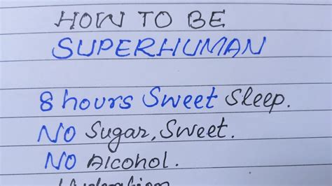 How To Be Superhuman Start Daily Routine And Potential To Maximize